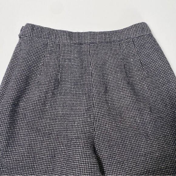 Vintage Talbots 100% Wool Fully Lined Checkered Trousers Women's Size 8 - Picture 5 of 10